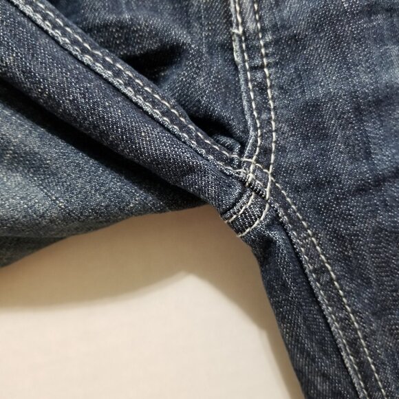 Almost Famous jeans 0 distressed whiskered stretch low rise waist denim grunge - Picture 8 of 15